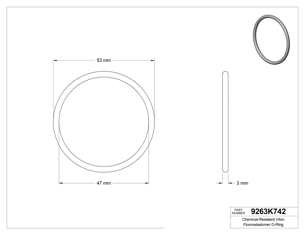 Technical drawing - 9263K742